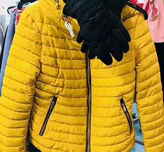 Yellow Winter Wear Jacket
